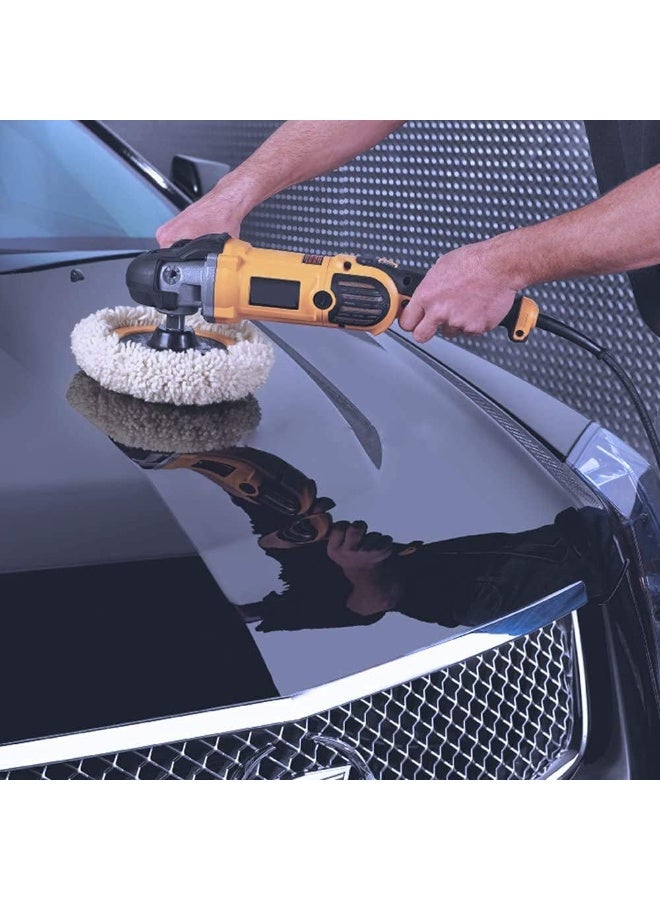 DUNISO 8Pcs 5-6 Inch Car Polisher Pad Bonnet Set,Microfiber Polishing Bonnets and Waxing Bonnets,Resistant to Deformation,Easy to Use,for Car Truck Motorcycle Boat Polish - Image 3